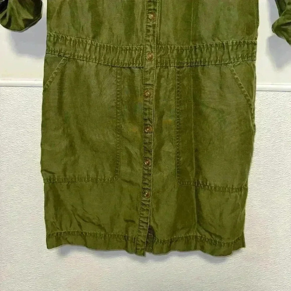 Armani Exchange Green Button Down Dress Size 2 - Picture 7 of 15